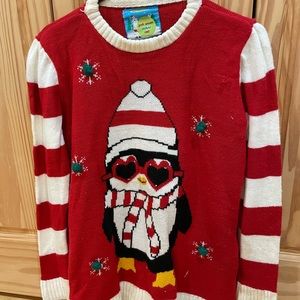 Light up penguin Christmas sweater